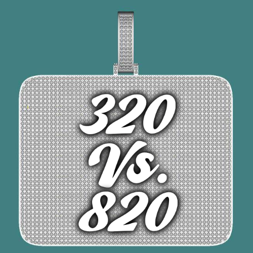 CUSTOM LETTER NECKLACE 3D BIG SQUARE
