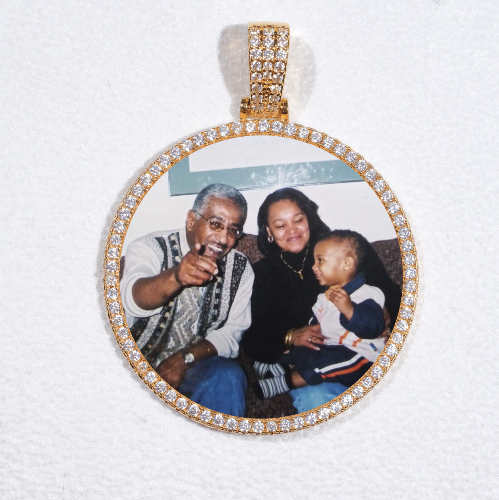 MEDIUM 3D CIRCLE CUSTOM PICTURE PENDANT