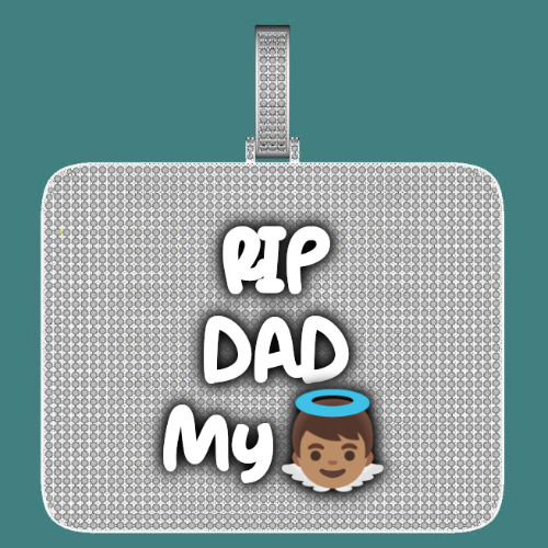 CUSTOM LETTER NECKLACE 3D BIG SQUARE