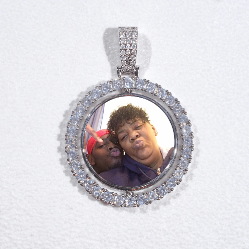 3D Spinning 2-Faced Custom Picture Pendant