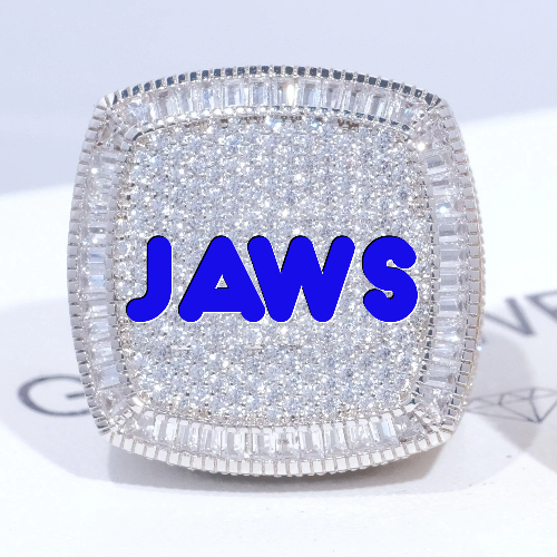 CUSTOM LETTER 3D ICED RING