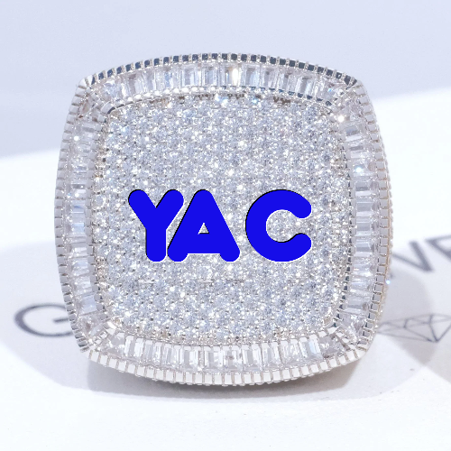 CUSTOM LETTER 3D ICED RING