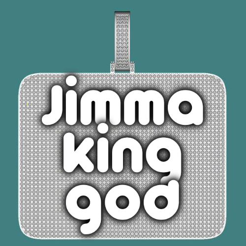 CUSTOM LETTER NECKLACE 3D BIG SQUARE