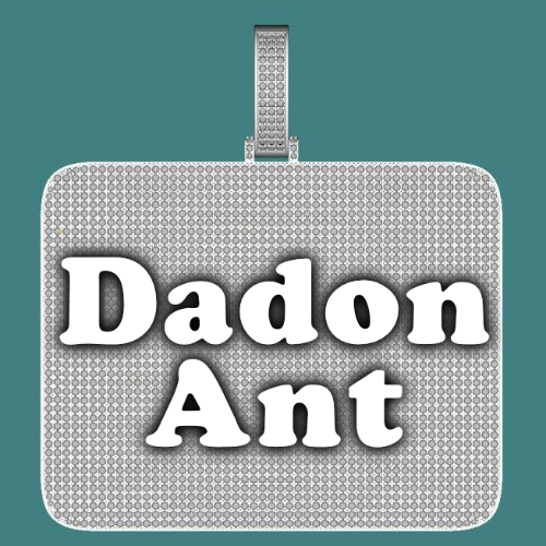 CUSTOM LETTER NECKLACE 3D BIG SQUARE