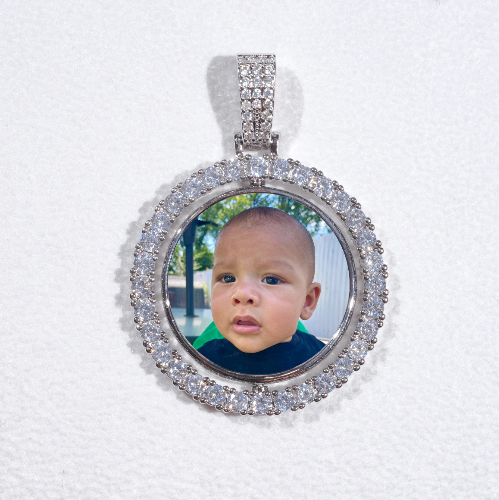 3D Spinning 2-Faced Custom Picture Pendant
