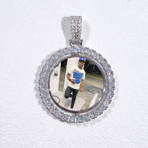 3D Spinning 2-Faced Custom Picture Pendant