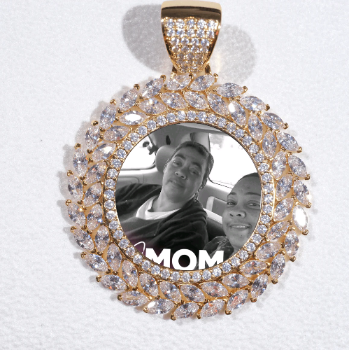 Large 3D Wheat Ear Custom Picture Pendant