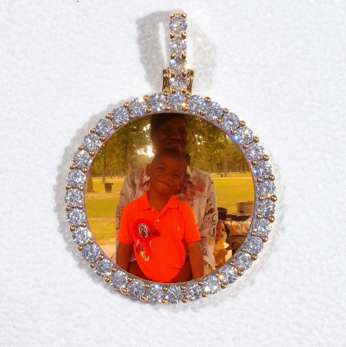 3D CIRCLE CUSTOM PICTURE PENDANT SMALL SIZE