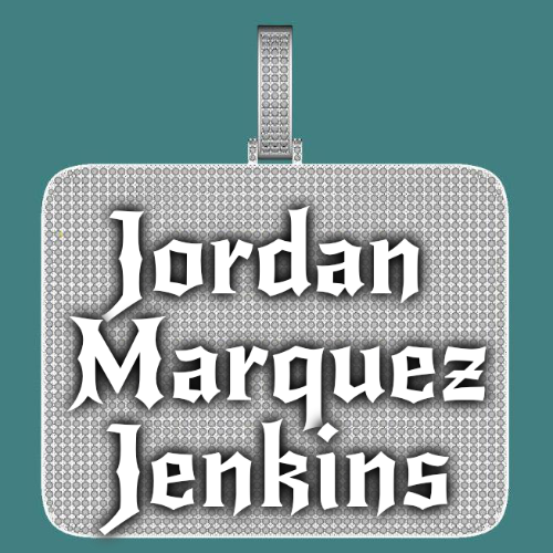 CUSTOM LETTER NECKLACE 3D BIG SQUARE