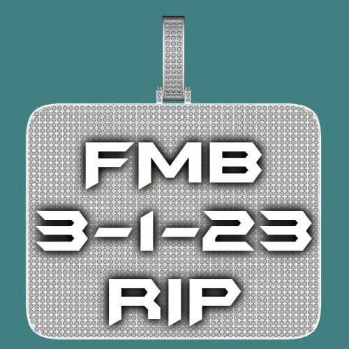 CUSTOM LETTER NECKLACE 3D BIG SQUARE