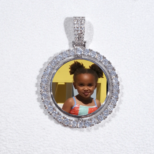 3D Spinning 2-Faced Custom Picture Pendant