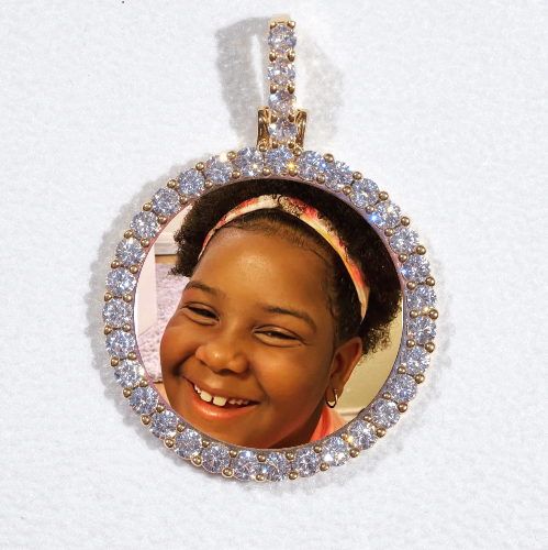 3D CIRCLE CUSTOM PICTURE PENDANT SMALL SIZE