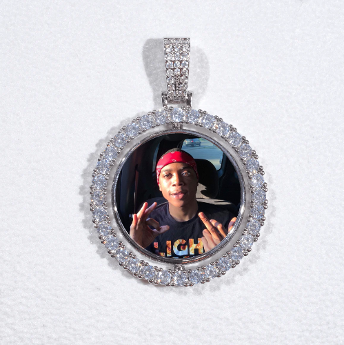 3D Spinning 2-Faced Custom Picture Pendant