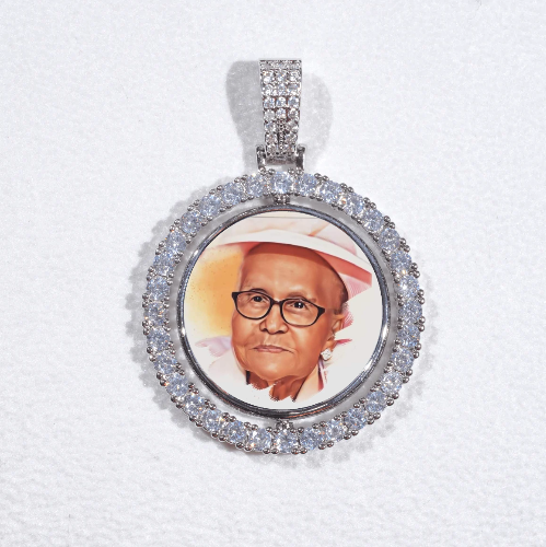 3D Spinning 2-Faced Custom Picture Pendant