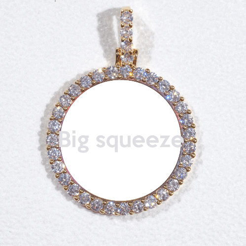 3D CIRCLE CUSTOM PICTURE PENDANT SMALL SIZE