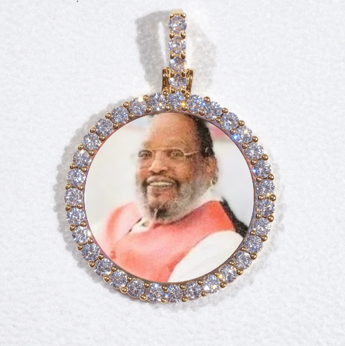 3D CIRCLE CUSTOM PICTURE PENDANT SMALL SIZE