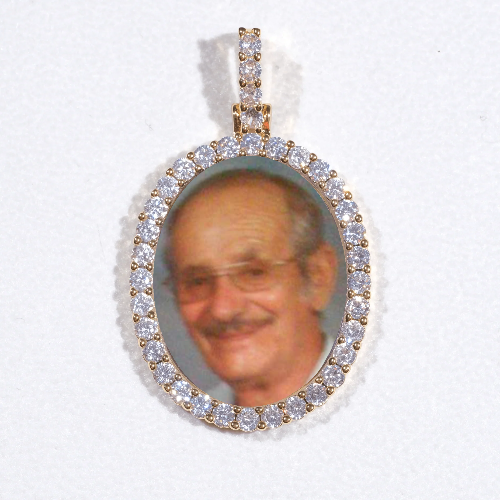 3D Oval Custom Picture Pendant