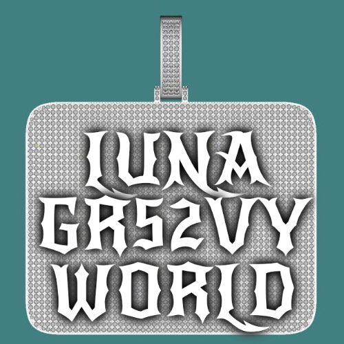 CUSTOM LETTER NECKLACE 3D BIG SQUARE