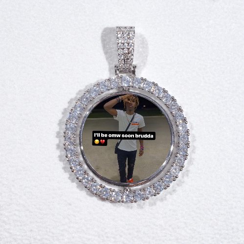3D Spinning 2-Faced Custom Picture Pendant