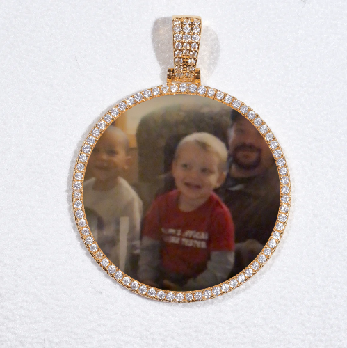 MEDIUM 3D CIRCLE CUSTOM PICTURE PENDANT