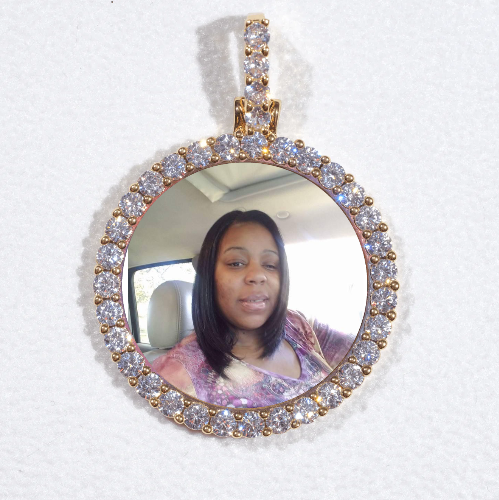3D CIRCLE CUSTOM PICTURE PENDANT SMALL SIZE