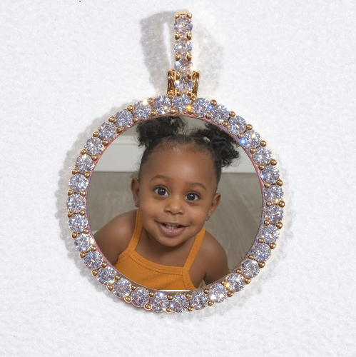 3D CIRCLE CUSTOM PICTURE PENDANT SMALL SIZE