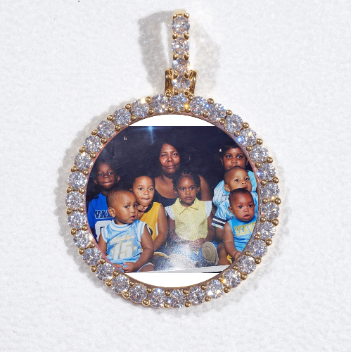 3D CIRCLE CUSTOM PICTURE PENDANT SMALL SIZE