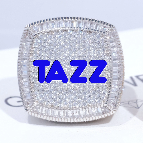 CUSTOM LETTER 3D ICED RING
