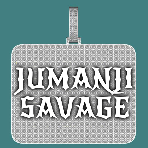 CUSTOM LETTER NECKLACE 3D BIG SQUARE
