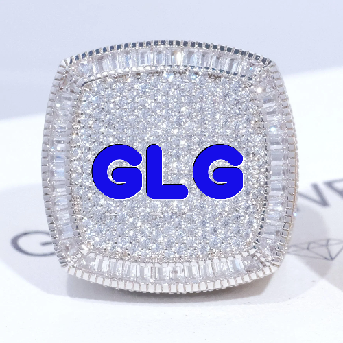 CUSTOM LETTER 3D ICED RING