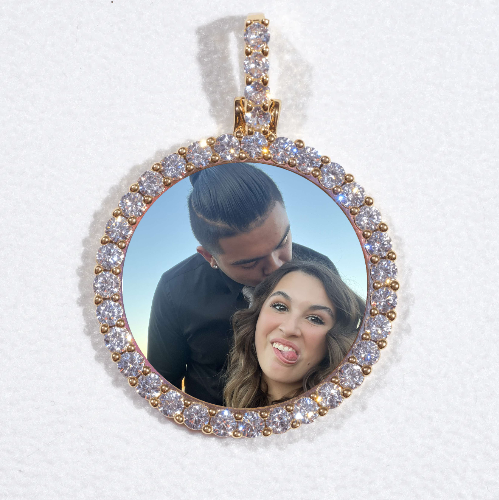 3D CIRCLE CUSTOM PICTURE PENDANT SMALL SIZE