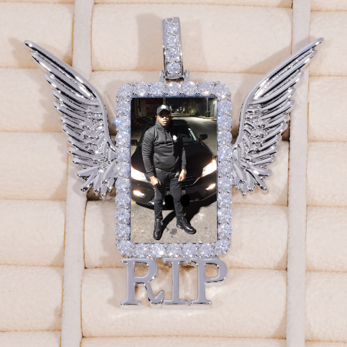 RIP WING 3D CUSTOM PICTURE PENDANT