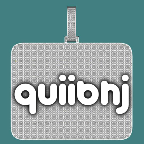 CUSTOM LETTER NECKLACE 3D BIG SQUARE