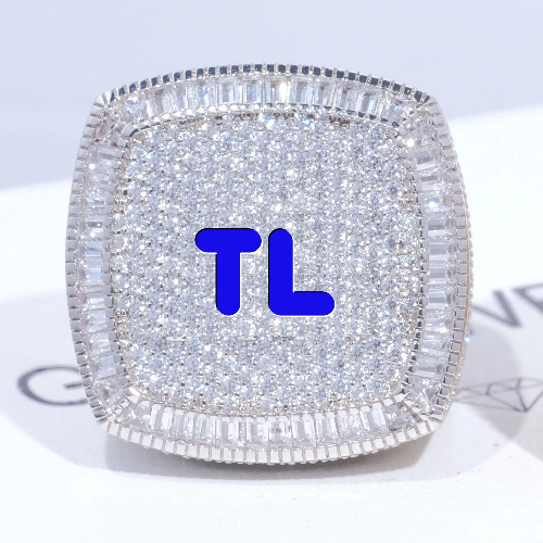 CUSTOM LETTER 3D ICED RING
