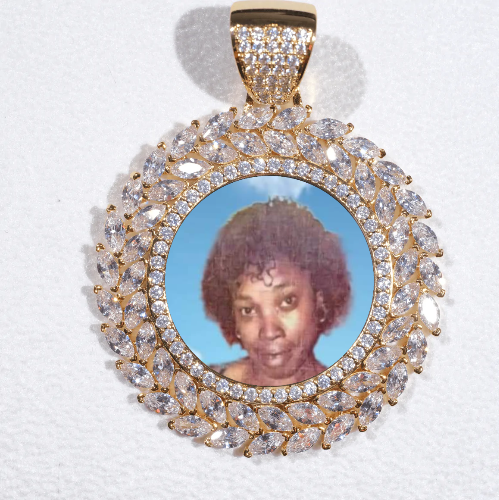 Large 3D Wheat Ear Custom Picture Pendant