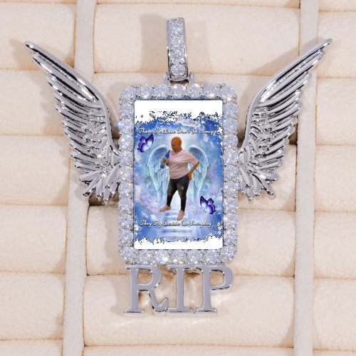 RIP WING 3D CUSTOM PICTURE PENDANT