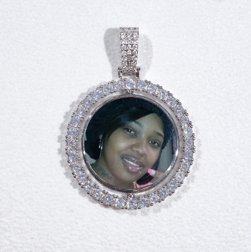 3D Spinning 2-Faced Custom Picture Pendant