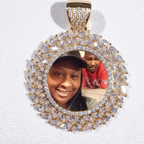 Large 3D Wheat Ear Custom Picture Pendant