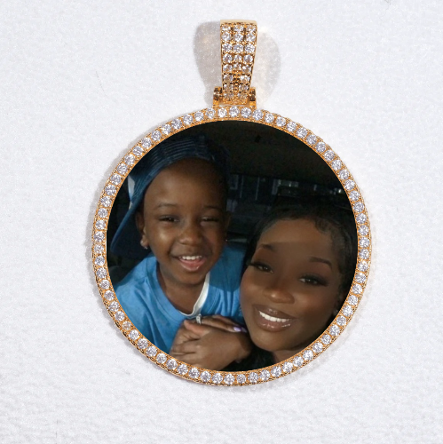 MEDIUM 3D CIRCLE CUSTOM PICTURE PENDANT