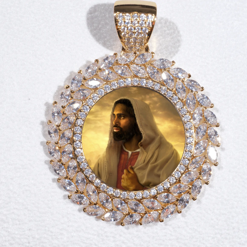 Large 3D Wheat Ear Custom Picture Pendant