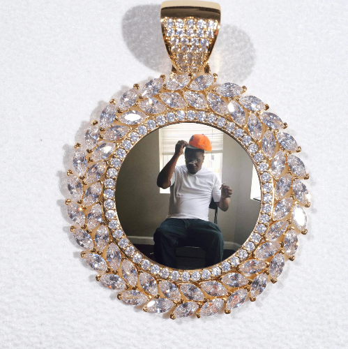 Large 3D Wheat Ear Custom Picture Pendant
