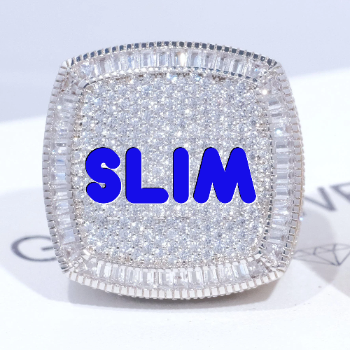 CUSTOM LETTER 3D ICED RING