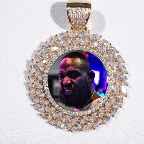 Large 3D Wheat Ear Custom Picture Pendant