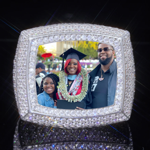 3D CUSTOM PICTURE ICED RING