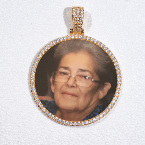 MEDIUM 3D CIRCLE CUSTOM PICTURE PENDANT