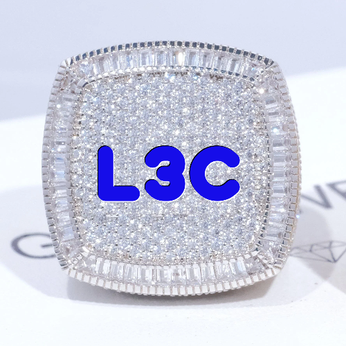 CUSTOM LETTER 3D ICED RING