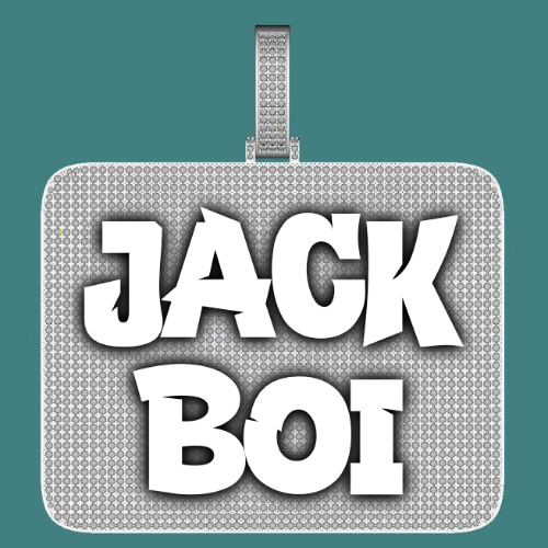 CUSTOM LETTER NECKLACE 3D BIG SQUARE