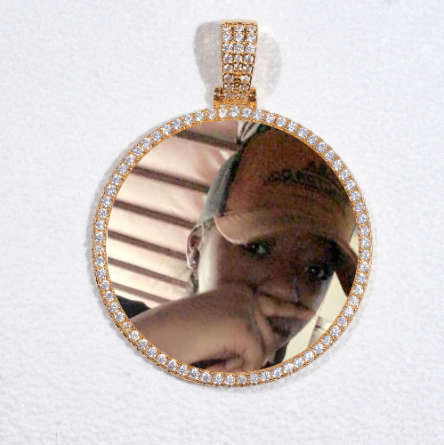 MEDIUM 3D CIRCLE CUSTOM PICTURE PENDANT