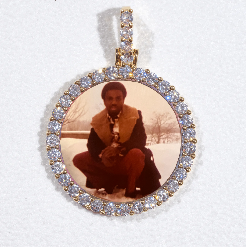 3D CIRCLE CUSTOM PICTURE PENDANT SMALL SIZE