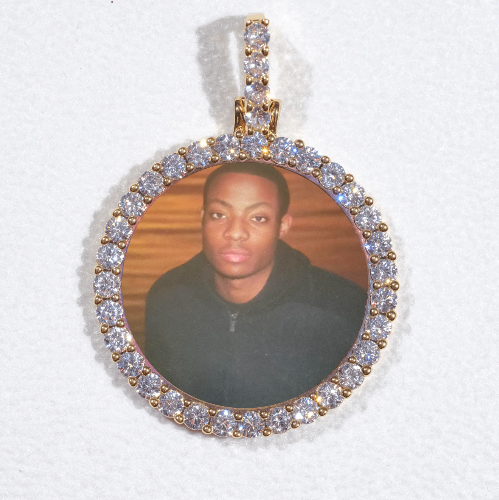 3D CIRCLE CUSTOM PICTURE PENDANT SMALL SIZE